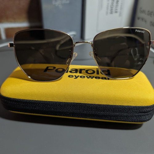Polaroid glasses unisex women like new, beige