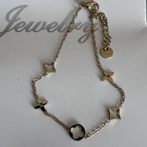Steel bracelet, gold color