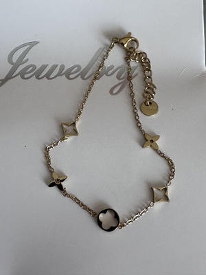 Steel bracelet, gold color