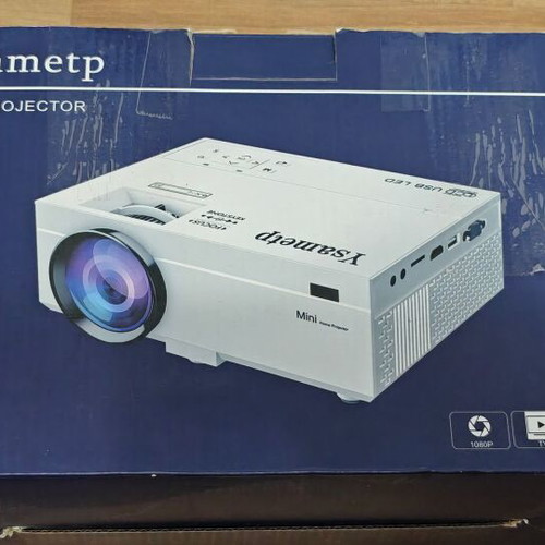 Mini Multimedia Projector Ysametp new, Full HD, 10000 lumens, HDMI, VGA, USB