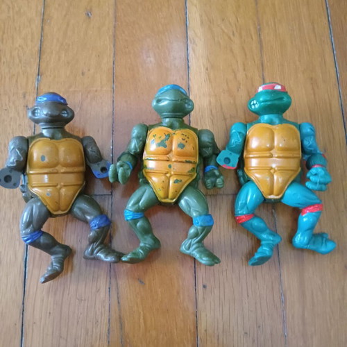 Vintage TMNT Playmates figures set with Baxter, Bebop, Rahzar, Ace Duck