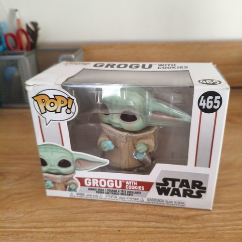 Funko Pop Star Wars Grogu with Cookies 465 used