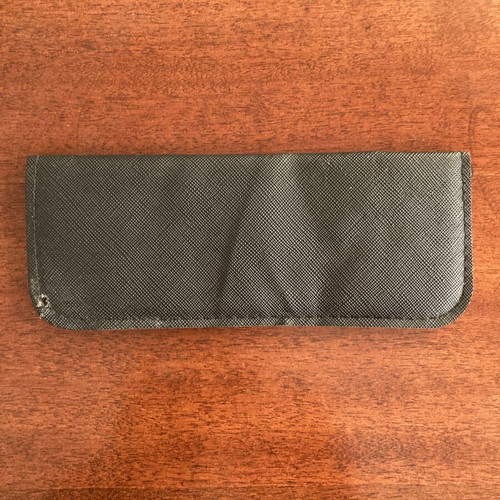 Zippo black soft case for glasses like new, rubber with felt lining