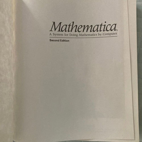 Mathematica by Stephen Wolfram English book like new