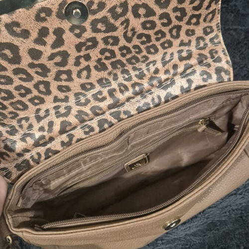 Carpisa shoulder bag used, beige and brown