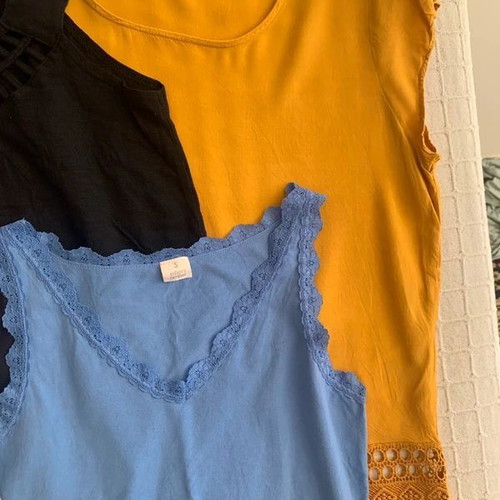 Summer tank tops pack of 5 used, multicolor, size S