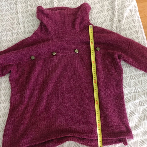 Pink women's turtleneck sweater like new, size XL