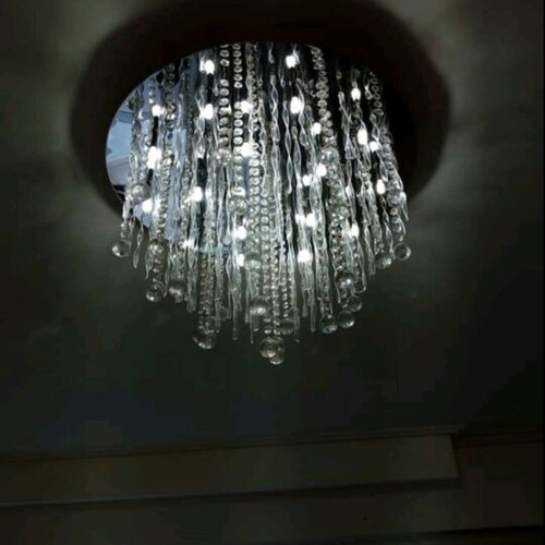 Crystal ceiling lights, set of 2, large and small