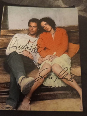 Autograph Brad Pitt Julia Roberts used from Katerina magazine