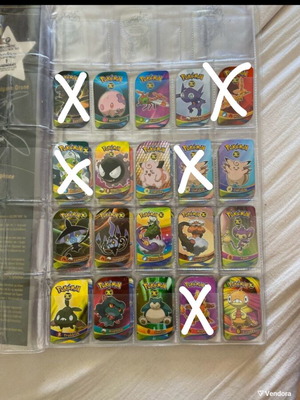 Pokemon 20 caps used, price per piece