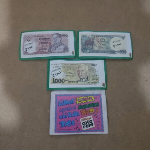 Kellogg's collectible stickers used, pack