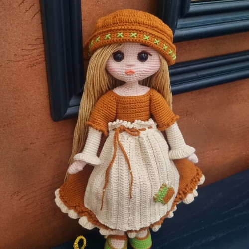 Knitted doll Kibritoprodaftkata new