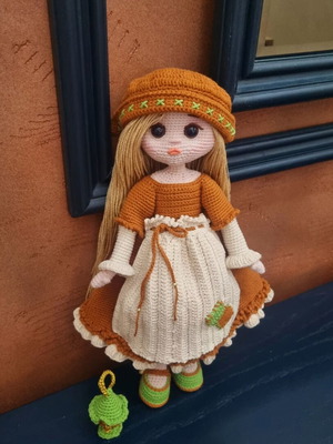 Knitted doll Kibritoprodaftkata new