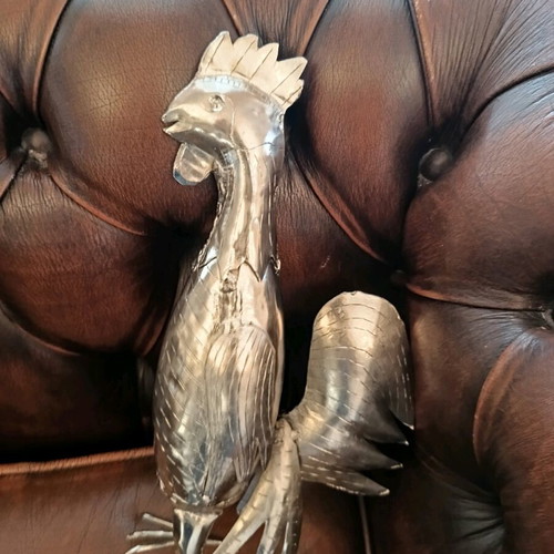 Handmade alpaca rooster like new, ornate decorative