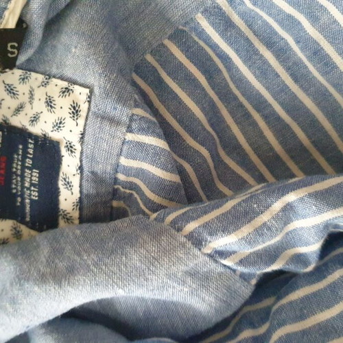 Winter dress shirts used, sizes Medium and Small, blue and white
