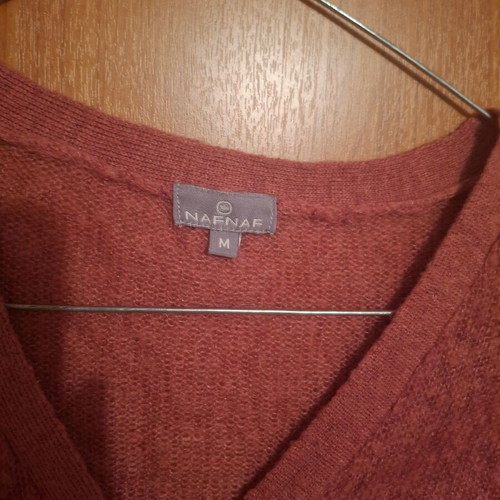 Naf Naf cardigan medium pink new wool warm thin