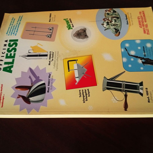 Alessi Officina Design catalog like new, 148 pages, authentic Italy