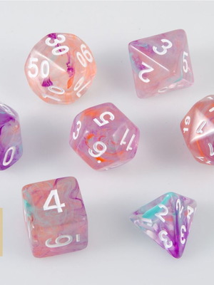 Dungeons & Dragons Dice Set with Pouch new