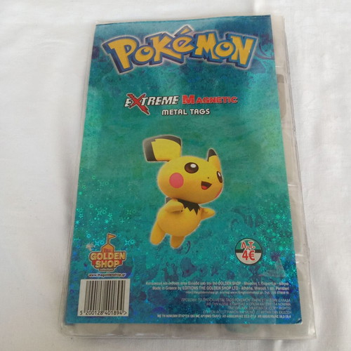 Collectible album with 132 Pokemon metal tags