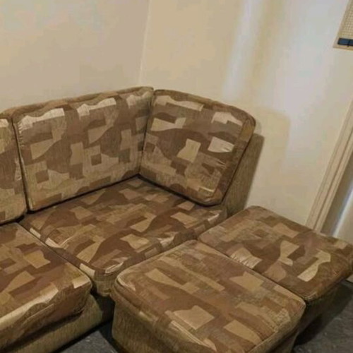 Sofa 2.10m like new with two stools