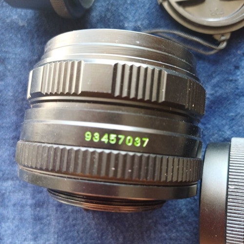 MC Helios 44M-6 58mm 1:2 M42 Soviet lens with Canon EOS adapter