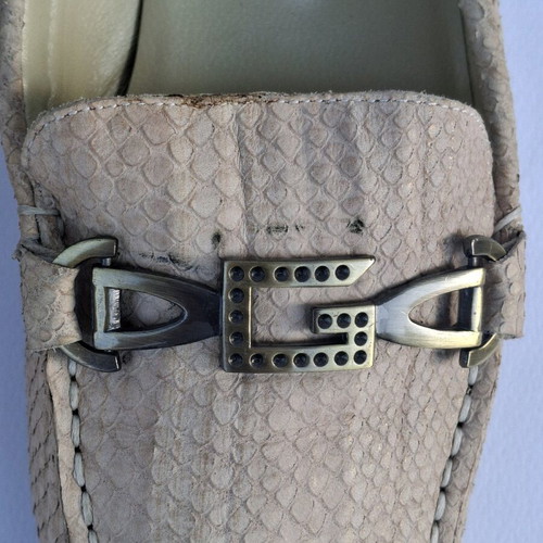 Esthissis leather moccasins size 39 like new beige