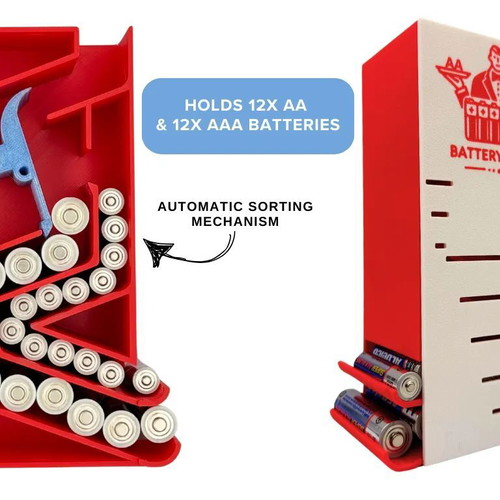 Battery Automatic Sorting Base for AA and AAA batteries made to order