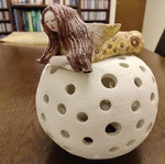 Table ceramic lamp new, decorative