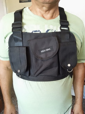 Kanye West Chest Rig Bag for Men hip hop, like new, black