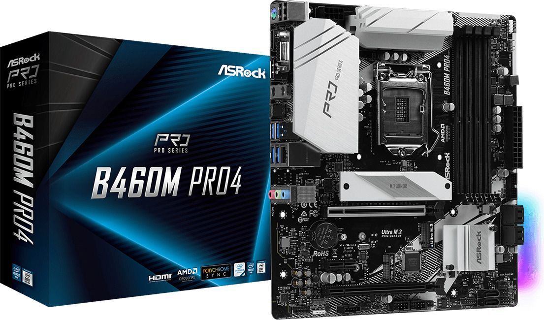 Cpu Asrock B460m Pro4 Micro Atx Lga1200 Motherboard ASRock B460M