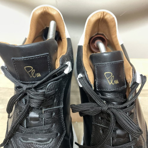 Perlamoda sneakers men's leather size 44 like new black white