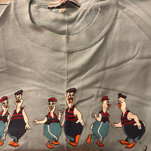 Emmanuel Schvili Disney Donald Daisy Duck T-Shirt Italy Size M