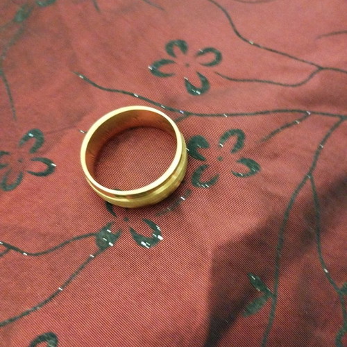 Men's wedding ring new, fashion bijou, does not tarnish
