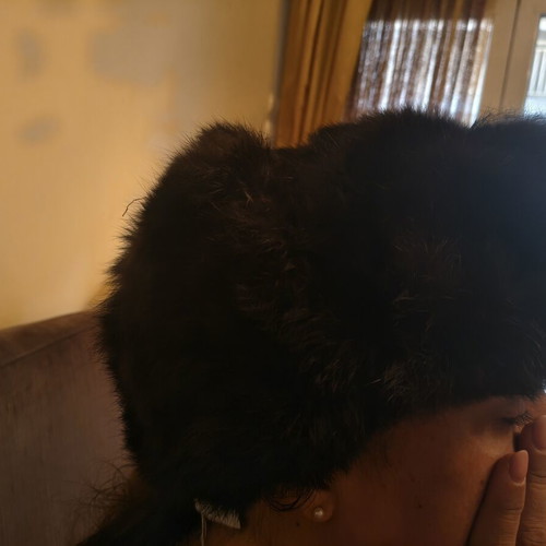 Authentic Soviet Ushanka fur hat vintage 1989, like new, women's size