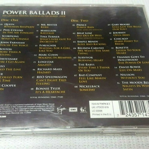 Power Ballads II (Bigger Better) 2XCD used, rock