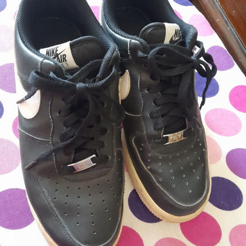 Nike Air shoes size 40.5 used, black, athletic style