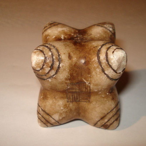 Chumpi carved natural stone from Peru used for important ceremonies