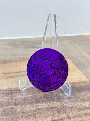 Pokemon Eevee Purple Holo Coin new, rare collectible
