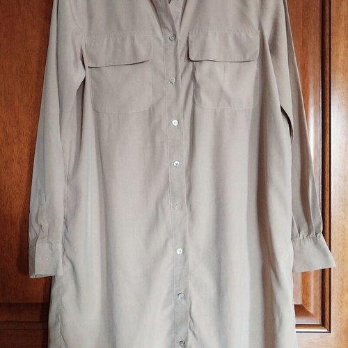 Zara beige shirt dress size M like new -  10,00 - Vendora.cy