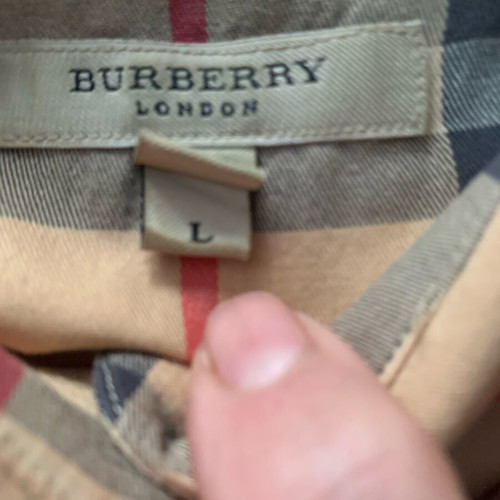 Burberry London authentic shirt used, size L, beige brown
