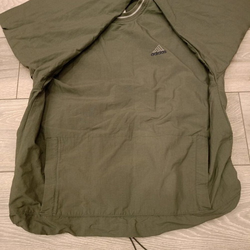 Adidas Vintage Crewneck Windbreaker used, military green