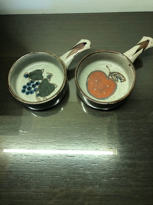 Ceramic bowls new, set of 2, for decor