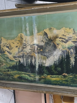 Πίνακας Φραγγούλη μεταχειρισμένος, διαστάσεις 1,05x0,84