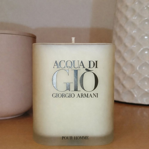 Acqua di Giò scented candle handmade in authentic bottle new