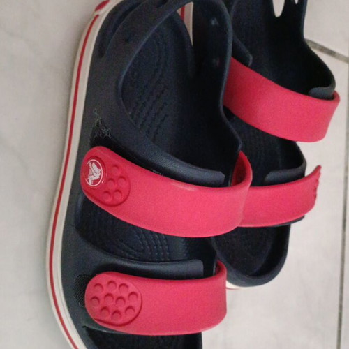 Crocs sandals like new, size 34, blue and red