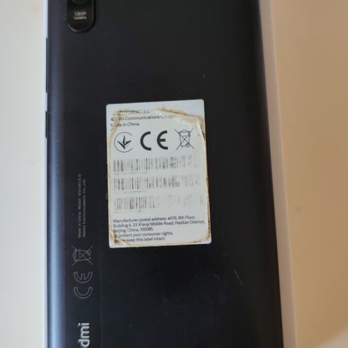 Redmi 9A 32GB smartphone used, black, Android
