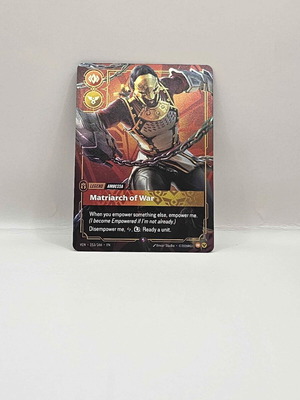 League of Legends Riftbound Vendetta Ambessa Matriarch of War card like new