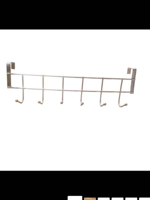 Metal door hanger 6 positions new, stainless steel