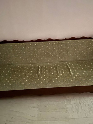 Sofa bed used with blanket