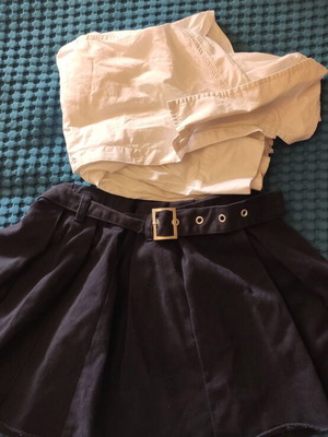 Zara parade set with shirt and skirt for 8-10 years like new